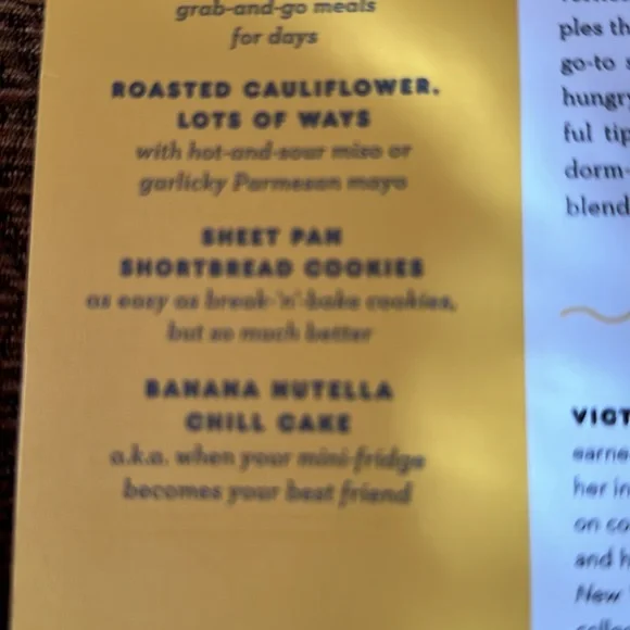 The Ultimate College Cookbook- Victoria Granof easy flavor forward Recipes - Picture 12 of 13